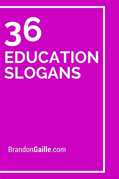 List of 175 Education Slogans and Taglines.